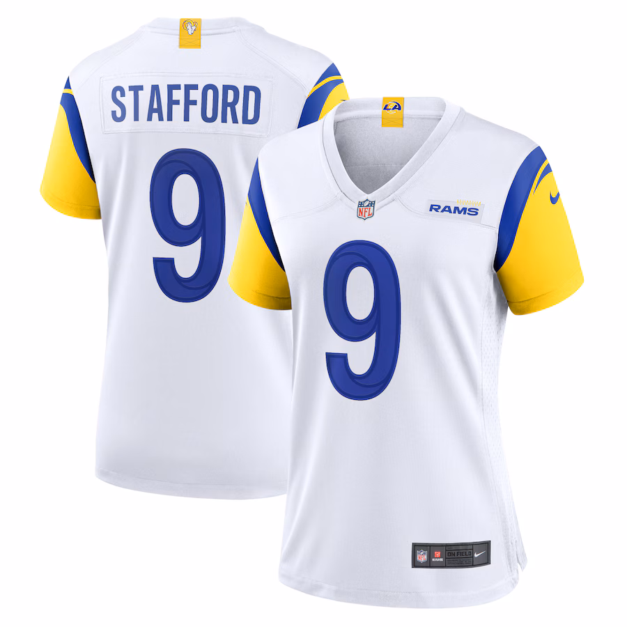 Women's Los Angeles Rams Matthew Stafford Nike White Alternate Game Jersey - Puhuasuan