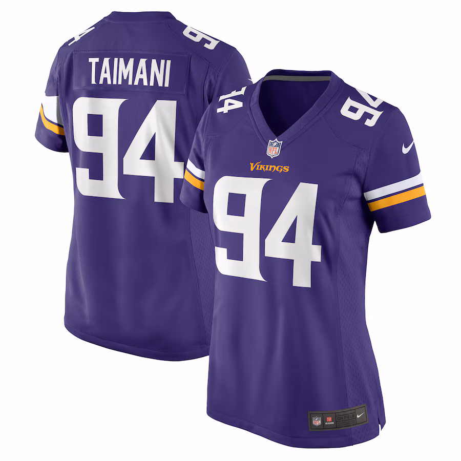 Women's Minnesota Vikings Taki Taimani Nike Purple Game Jersey - Puhuasuan