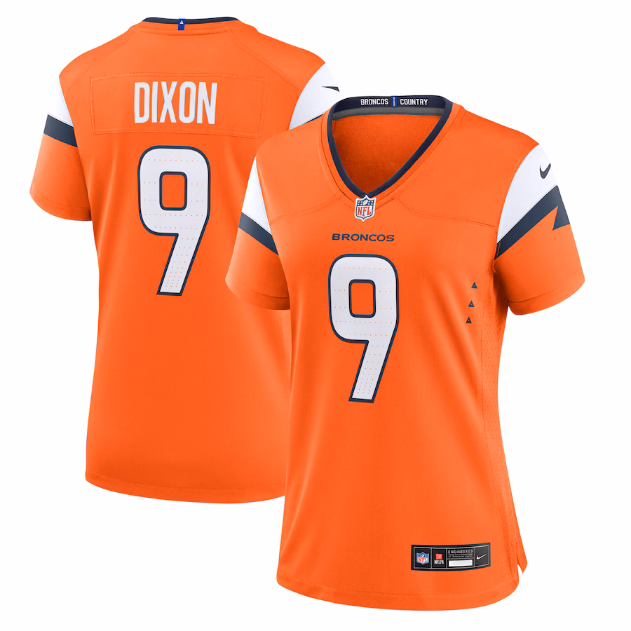 Women's Denver Broncos Riley Dixon Nike Orange Team Game Jersey - Puhuasuan