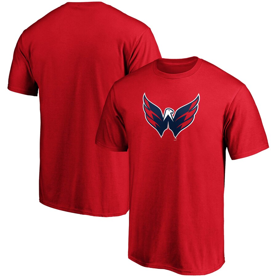 Men's Washington Capitals Fanatics Red Primary Team Logo T-Shirt - Puhuasuan