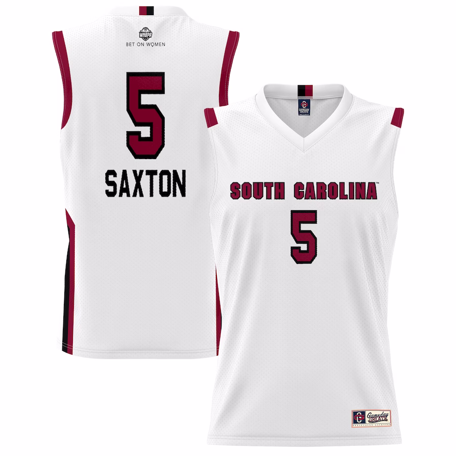 Victaria Saxton South Carolina Gamecocks GameDay Greats Unisex Lightweight Basketball Alumni Jersey - White - Puhuasuan