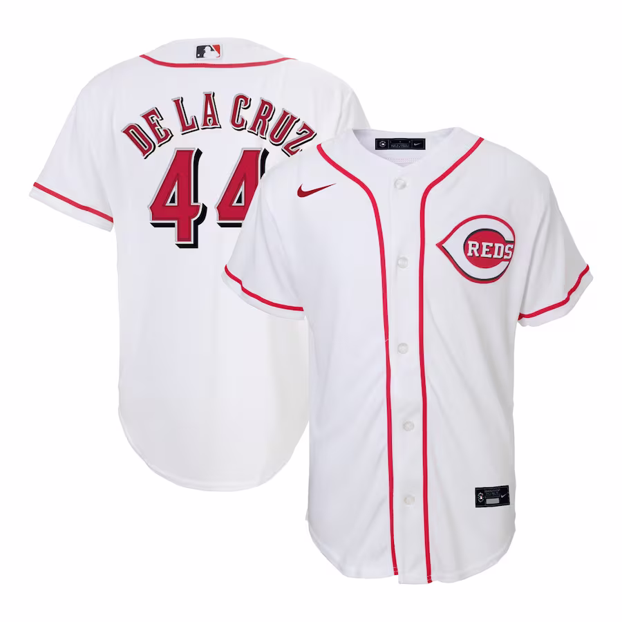 Toddler Cincinnati Reds Elly De La Cruz Nike White Home Replica Jersey - Puhuasuan