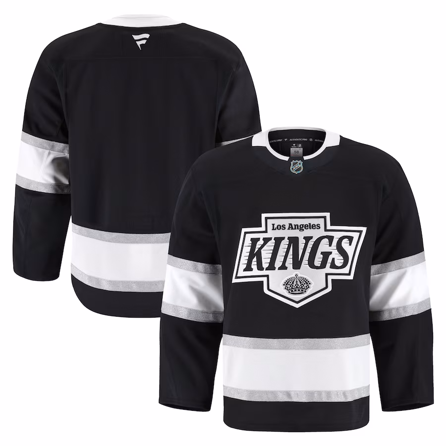 Men's Los Angeles Kings Fanatics Black Home Authentic Pro Jersey - Puhuasuan