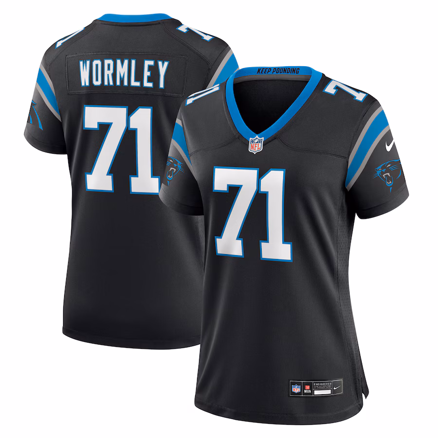 Women's Carolina Panthers Chris Wormley Nike  Black  Game Jersey - Puhuasuan