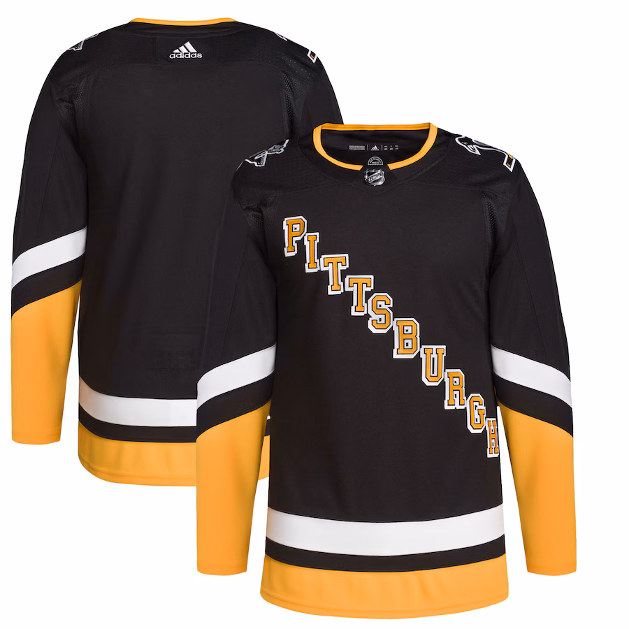 Men's Pittsburgh Penguins adidas Black 2021/22 Alternate Primegreen Authentic Jersey - Puhuasuan