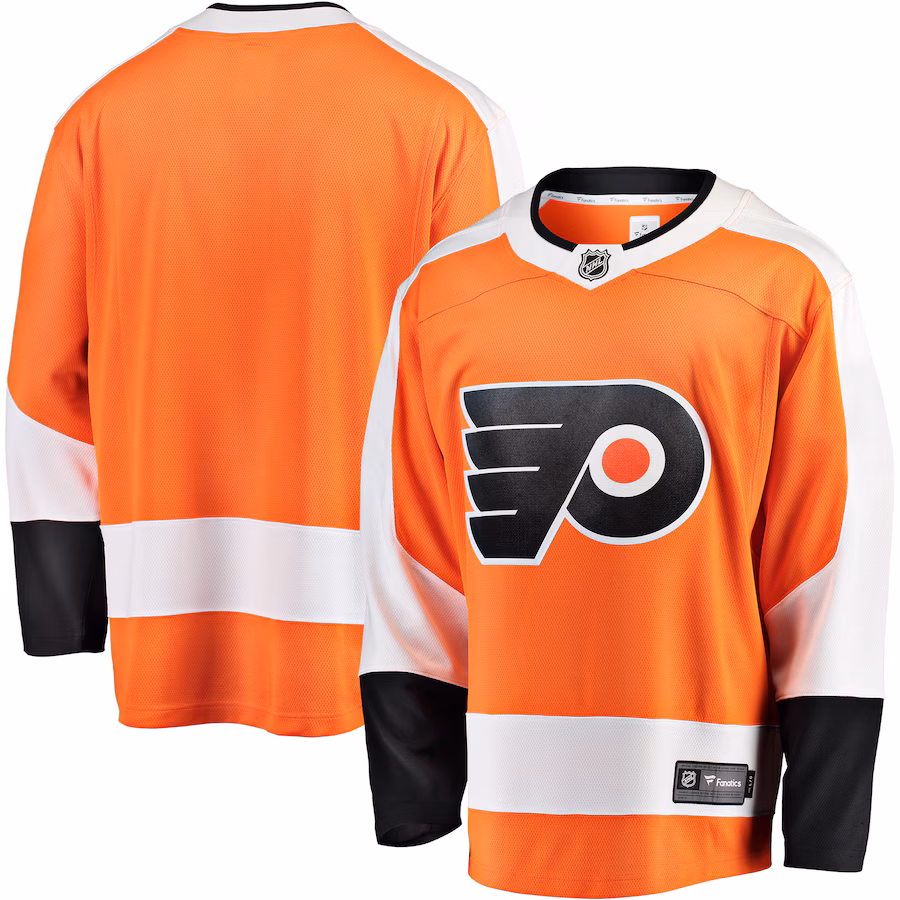 Men's Philadelphia Flyers Fanatics Orange Breakaway Home Jersey - Puhuasuan