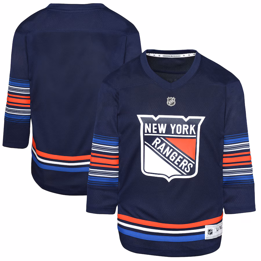 Youth New York Rangers Navy Alternate Replica Jersey - Puhuasuan
