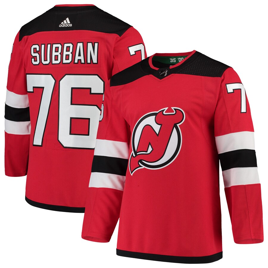 Men's New Jersey Devils P.K. Subban adidas Red Home Authentic Player Jersey - Puhuasuan