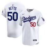 Youth Los Angeles Dodgers Mookie Betts Nike White Home Limited Player Jersey - Puhuasuan