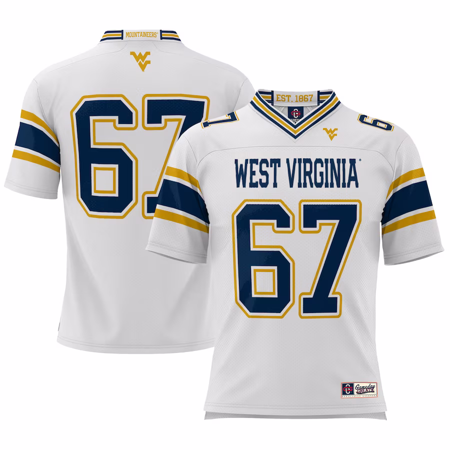 #1 West Virginia Mountaineers GameDay Greats Football Jersey - Cardinal - Puhuasuan