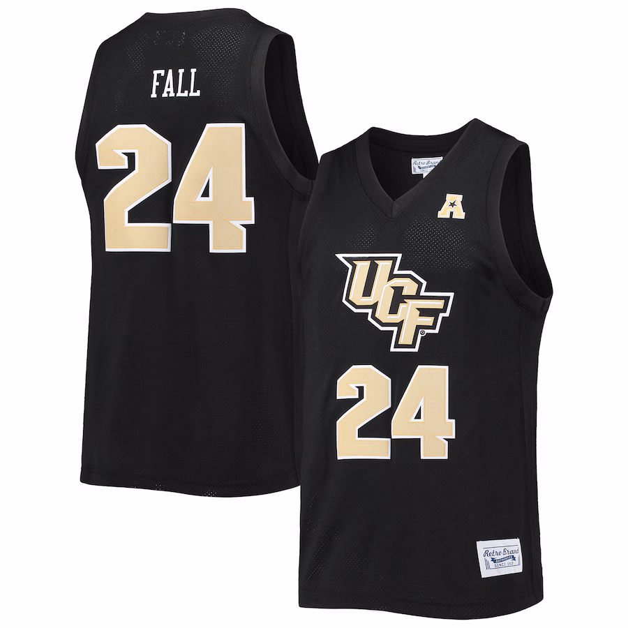 Tacko Fall UCF Knights Original Retro Brand Alumni Commemorative Classic Basketball Jersey - Black - Puhuasuan