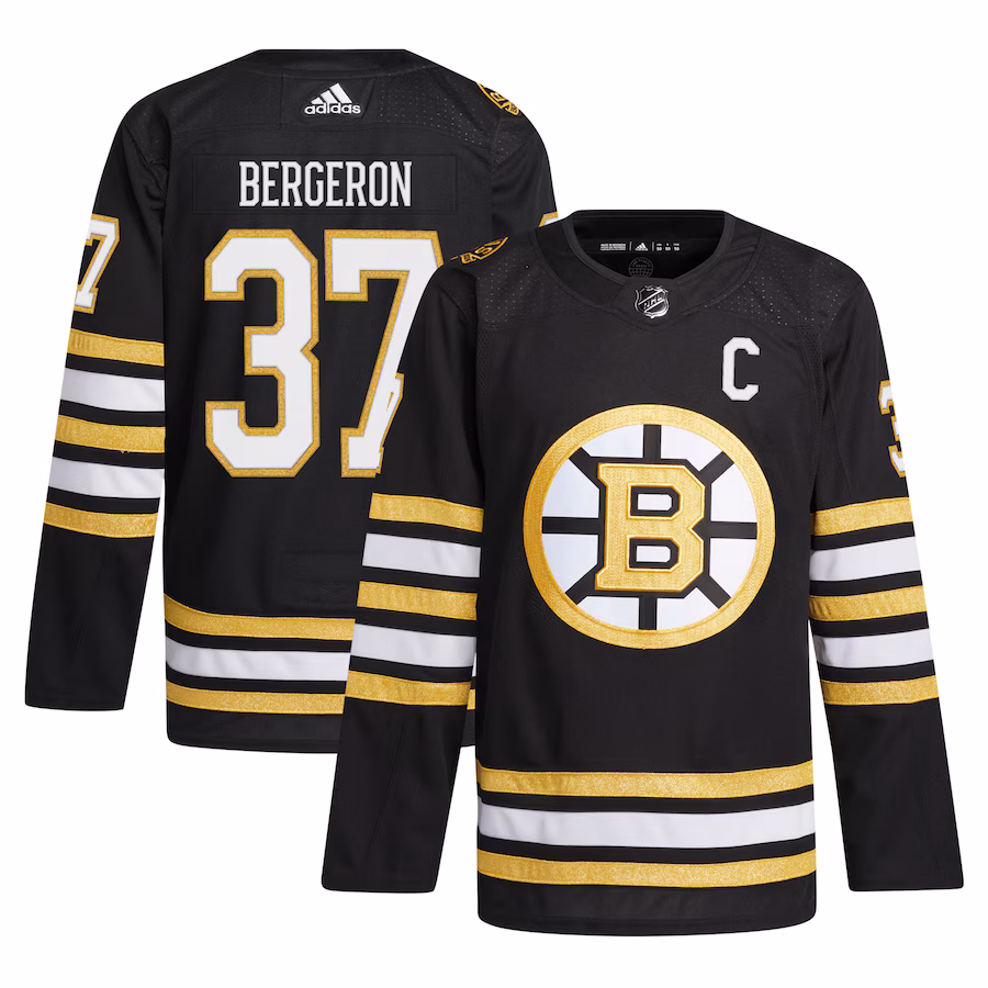 Men's Boston Bruins Patrice Bergeron adidas Black Home Primegreen Authentic Player Jersey - Puhuasuan