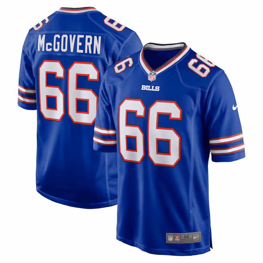 Men's Buffalo Bills Connor McGovern Nike Royal Game Player Jersey - Puhuasuan