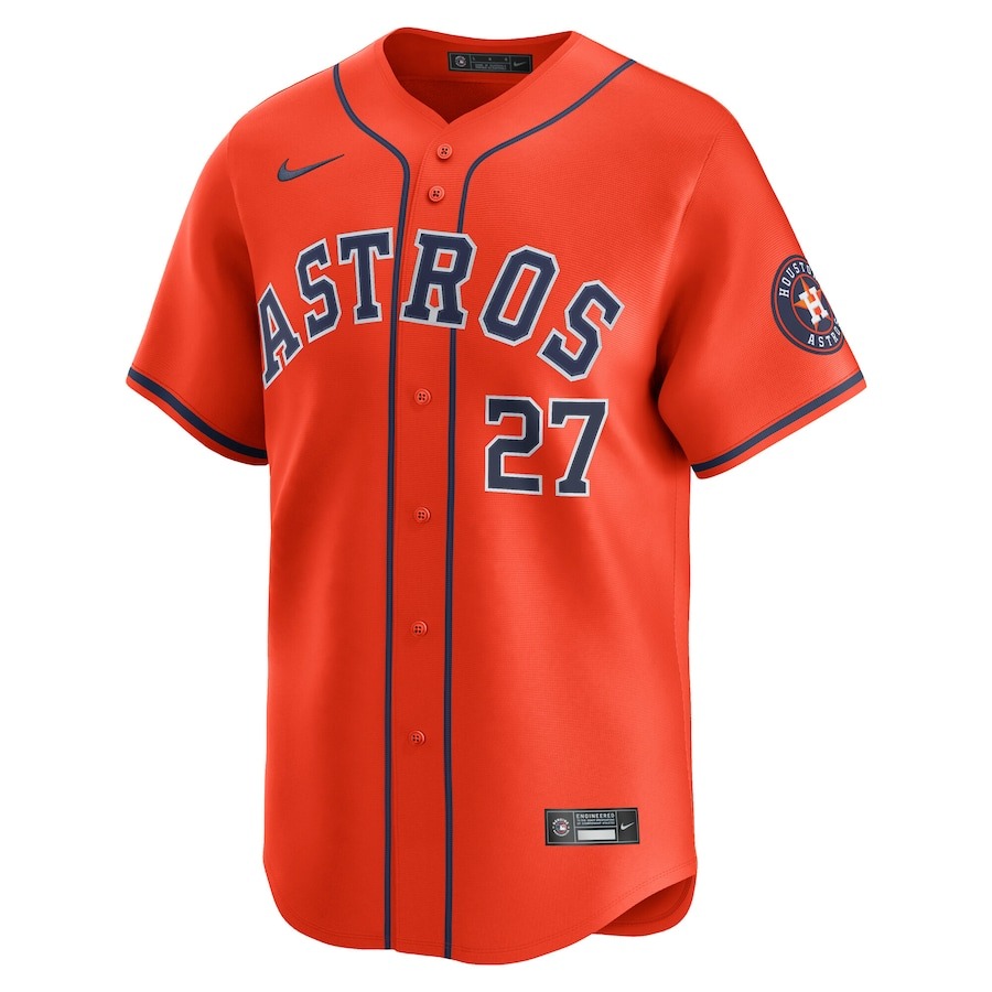 Men's Houston Astros Jose Altuve Nike Orange Alternate Limited Player Jersey - Puhuasuan
