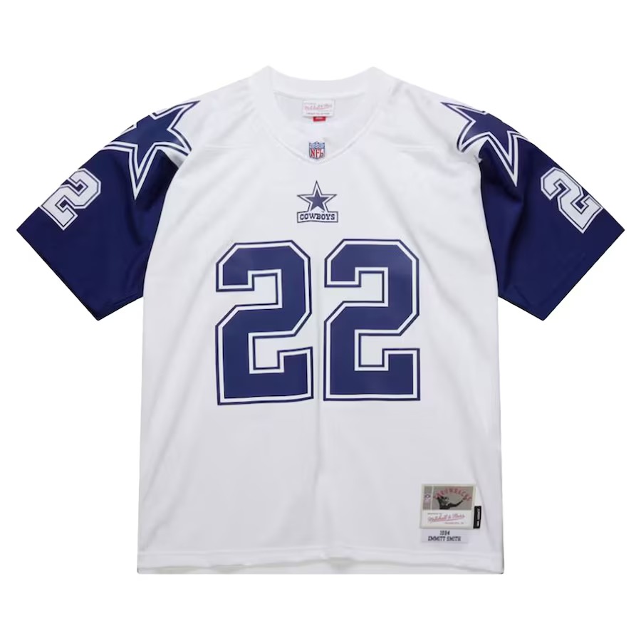 Men's Dallas Cowboys Emmitt Smith Mitchell & Ness White 1994 Alternate Legacy Replica Jersey - Puhuasuan