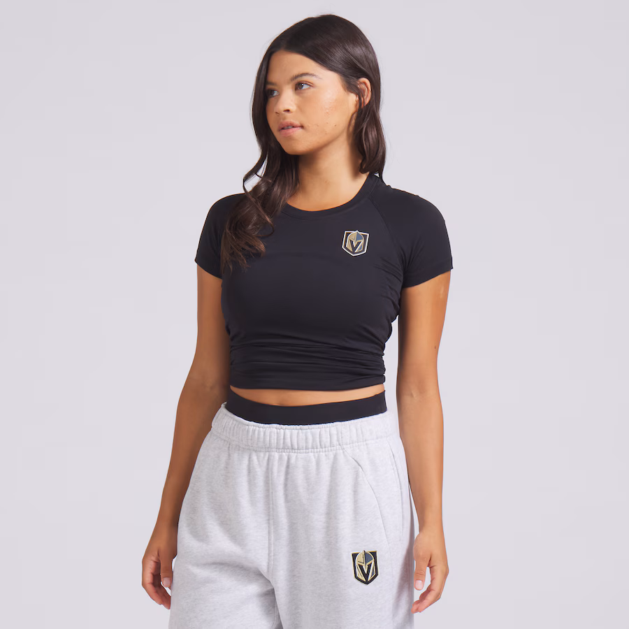 Women's Vegas Golden Knights lululemon Black Swiftly Tech Short-Sleeve Shirt 2.0 - Puhuasuan