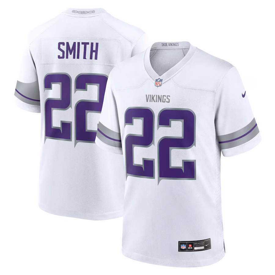 Men's Minnesota Vikings Harrison Smith Nike  White Alternate Game Jersey - Puhuasuan