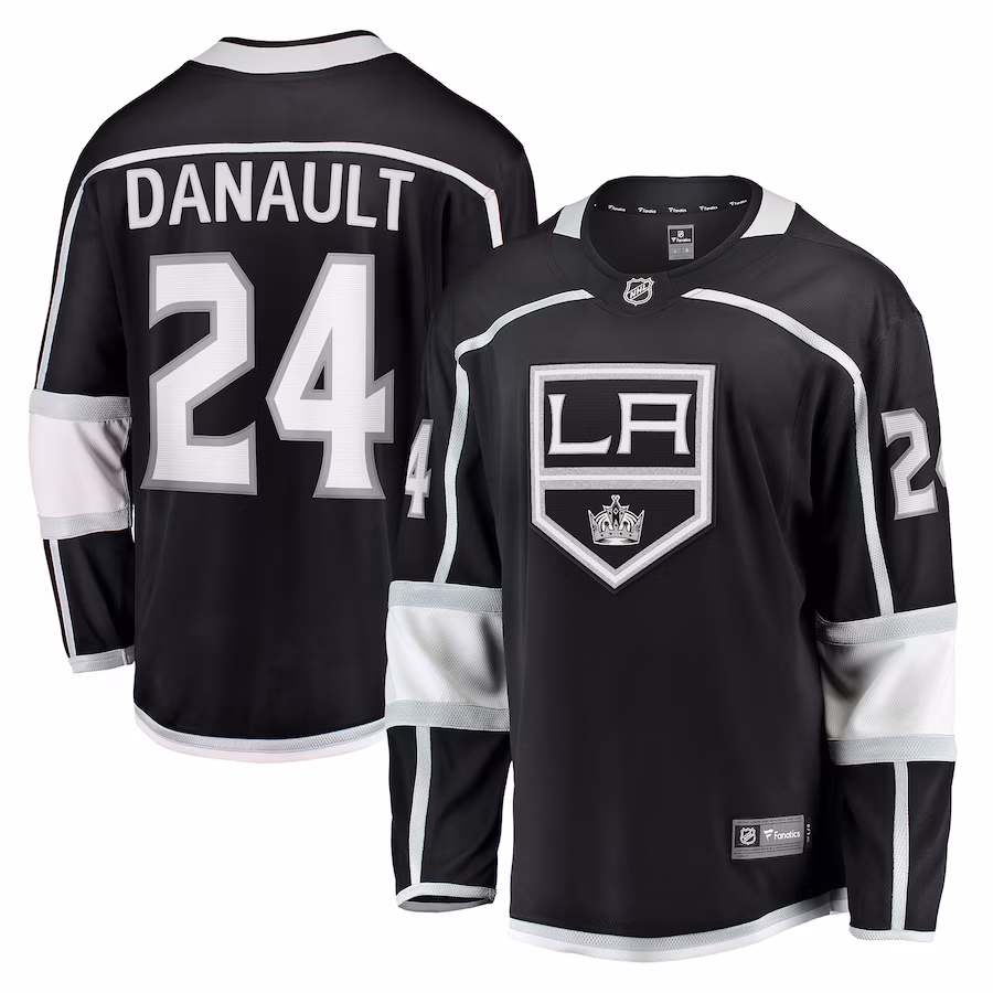 Men's Los Angeles Kings Phillip Danault Fanatics Black Home Breakaway Player Jersey - Puhuasuan