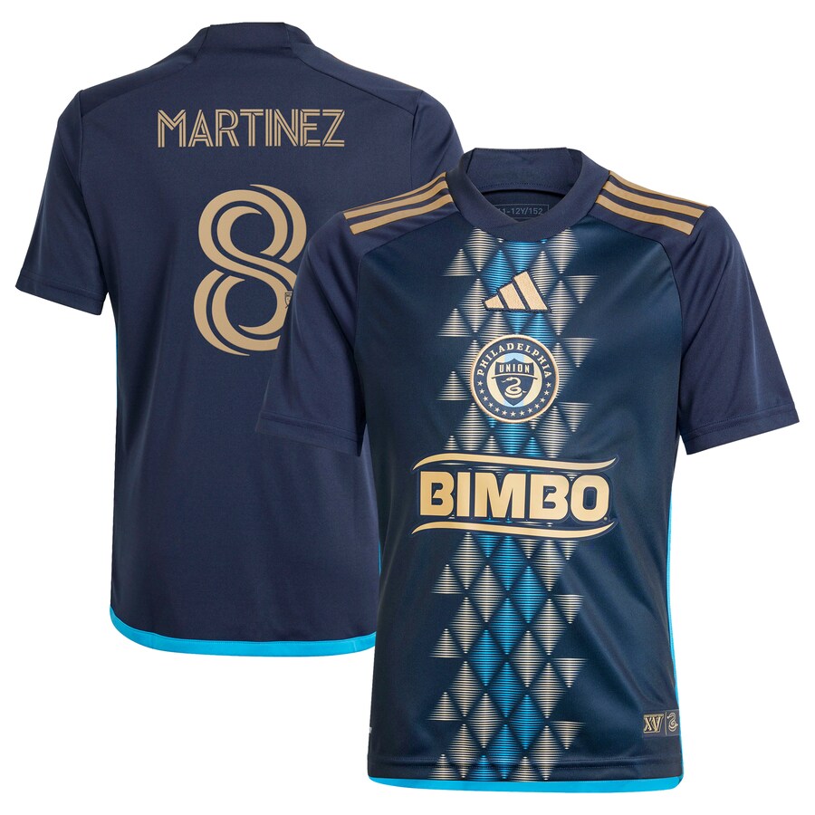 Youth Philadelphia Union Jose Martinez adidas Navy 2024 The XV Kit Replica Player Jersey - Puhuasuan