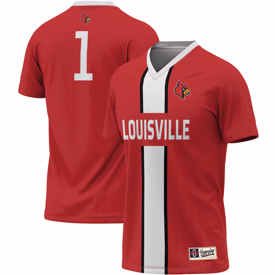 Unisex ProSphere #1 Red Louisville Cardinals Lightweight Soccer Jersey - Puhuasuan