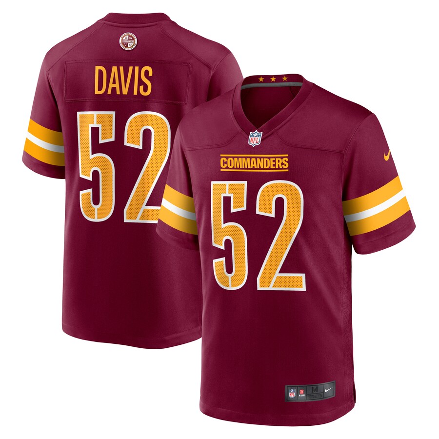 Men's Washington Commanders Jamin Davis Nike Burgundy Player Game Jersey - Puhuasuan