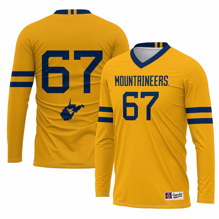 Unisex GameDay Greats #1 Gold West Virginia Mountaineers Lightweight Volleyball Jersey - Puhuasuan