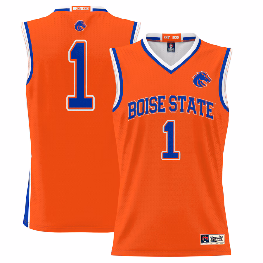Youth GameDay Greats #1 Orange Boise State Broncos Lightweight Basketball Jersey - Puhuasuan