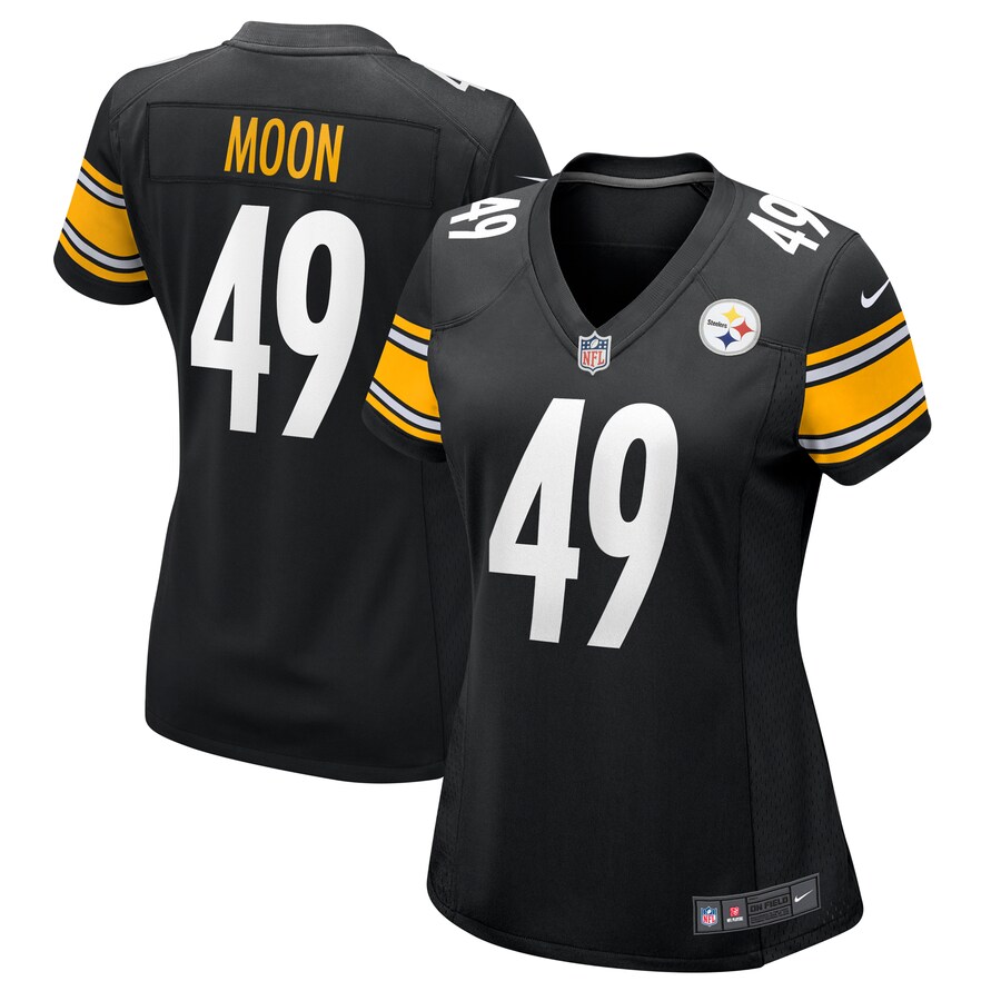 Women's Pittsburgh Steelers Jeremiah Moon Nike Black Game Jersey - Puhuasuan