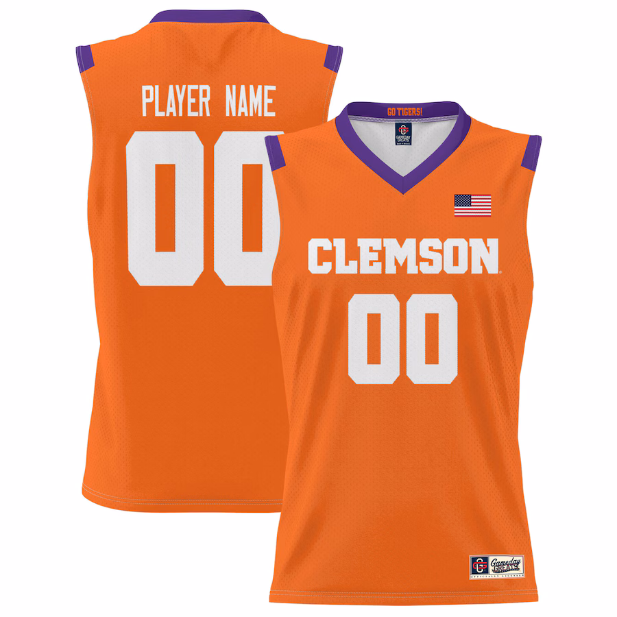 Clemson Tigers GameDay Greats NIL Pick-A-Player Lightweight Basketball Jersey - Orange - Puhuasuan