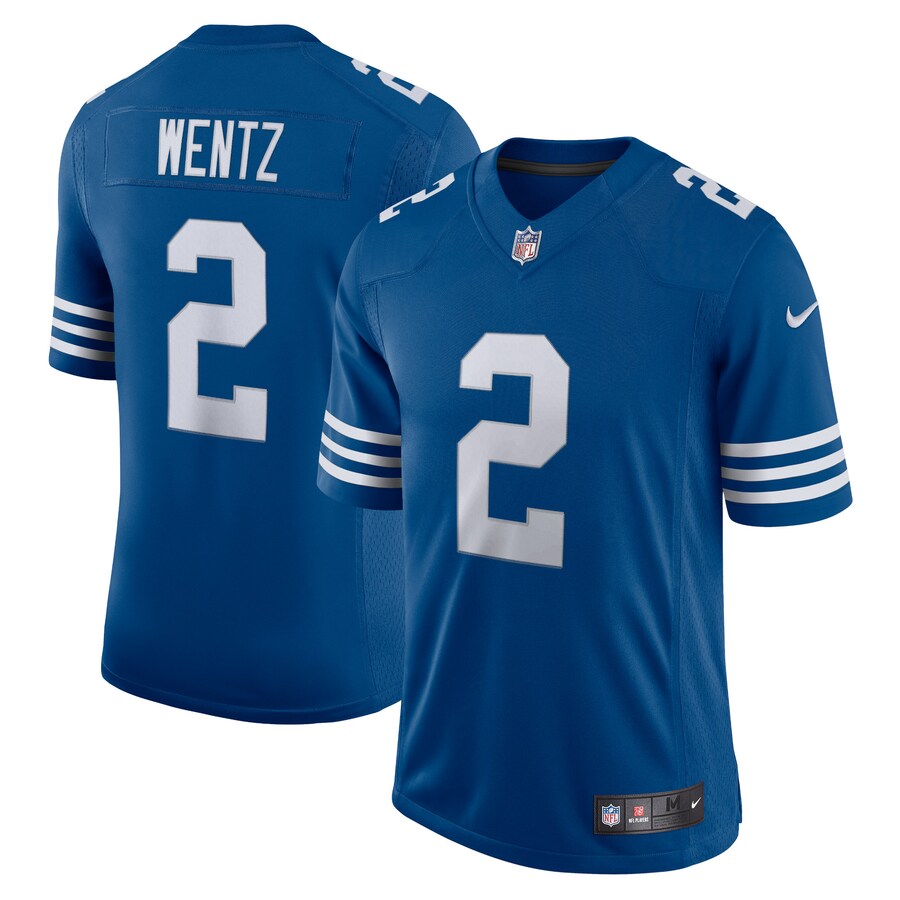 Men's Indianapolis Colts Carson Wentz Nike Royal Alternate Vapor Limited Jersey - Puhuasuan