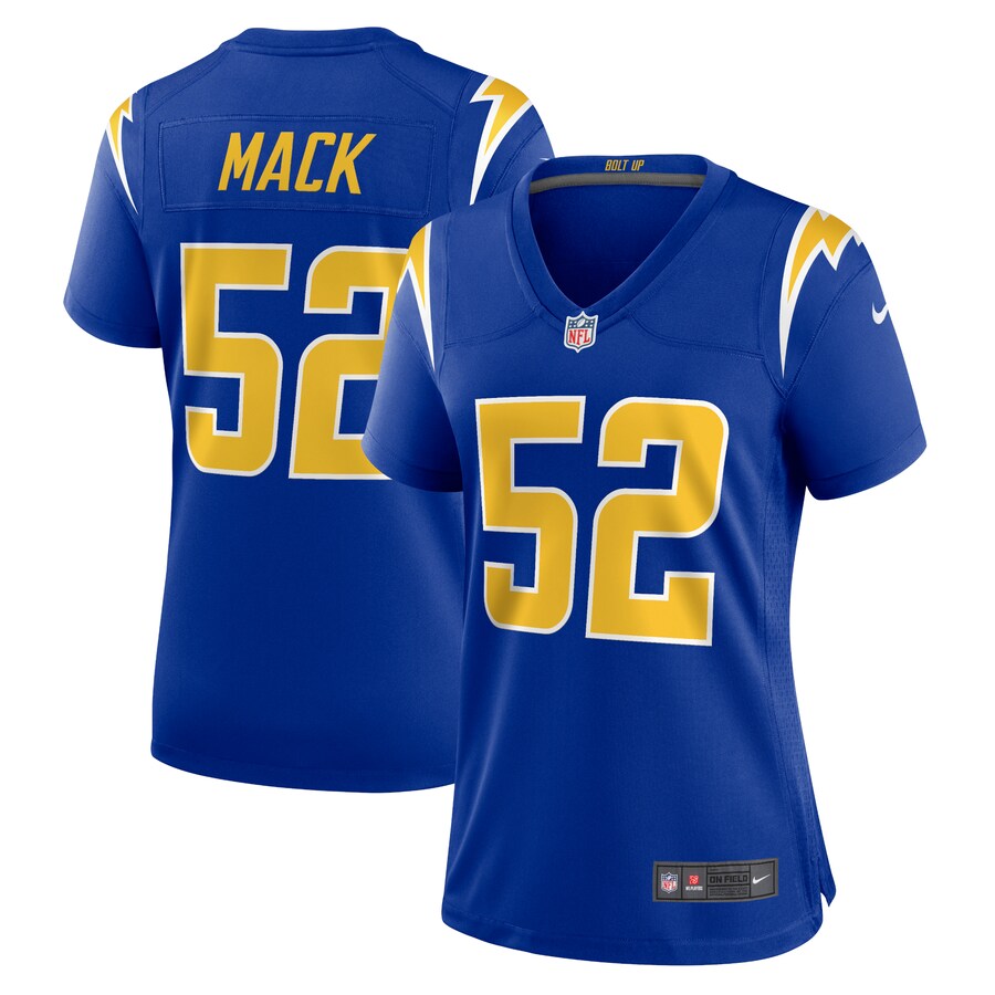 Women's Los Angeles Chargers Khalil Mack Nike Royal Alternate Game Jersey - Puhuasuan