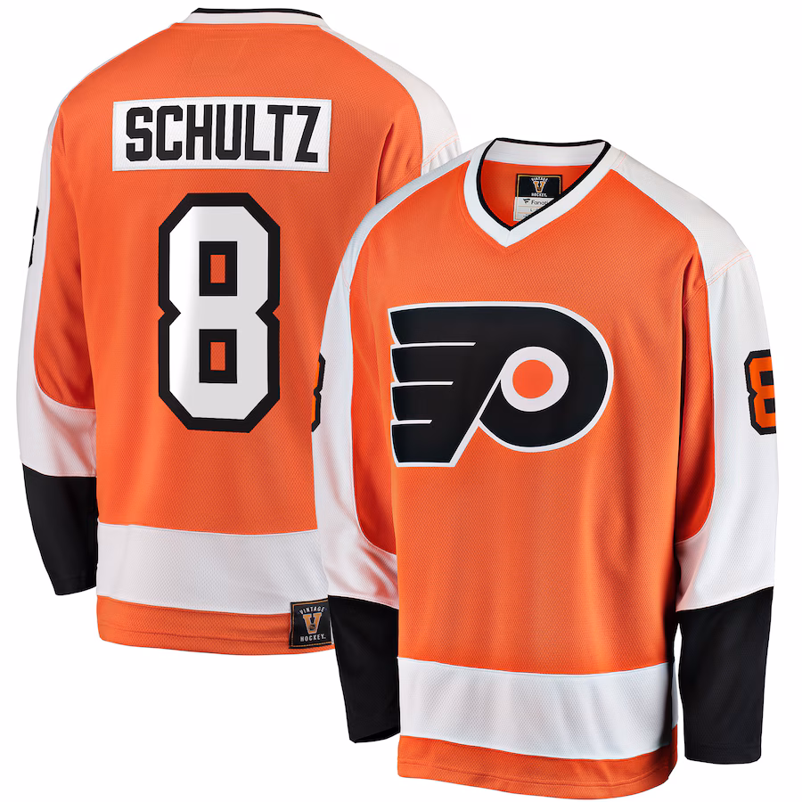 Men's Philadelphia Flyers Dave Schultz Fanatics Orange Premier Breakaway Retired Player Jersey - Puhuasuan