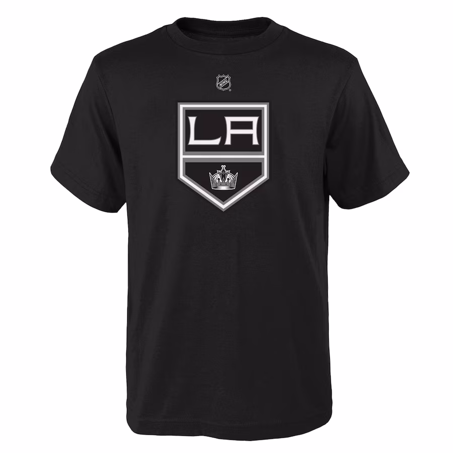Youth Los Angeles Kings Black Primary Logo T-Shirt - Puhuasuan