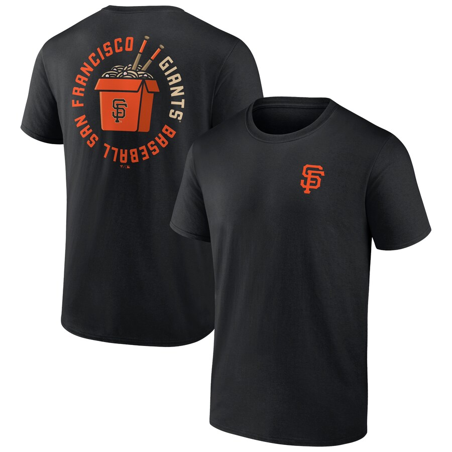 Men's San Francisco Giants Black Noodles T-Shirt - Puhuasuan