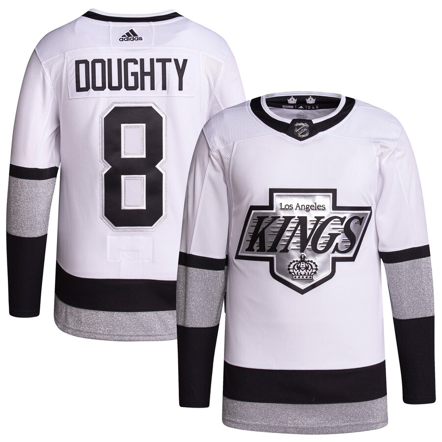 Men's Los Angeles Kings Drew Doughty adidas White Alternate Primegreen Authentic Pro Player Jersey - Puhuasuan