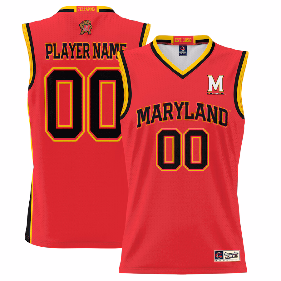 Maryland Terrapins GameDay Greats Youth NIL Pick-A-Player Lightweight Basketball Jersey - Red - Puhuasuan