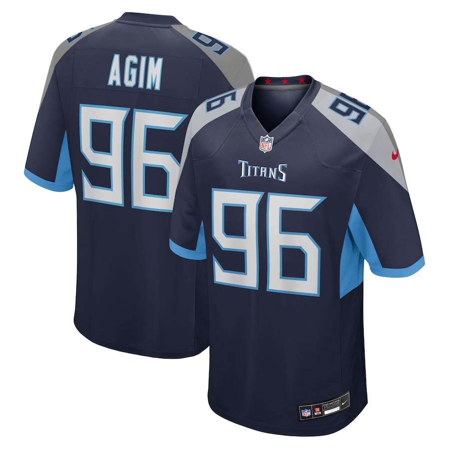 Men's Tennessee Titans McTelvin Agim Nike Navy Team Game Jersey - Puhuasuan