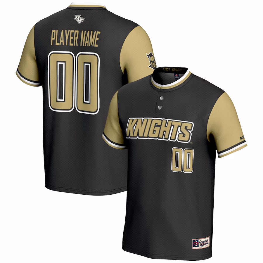 UCF Knights GameDay Greats NIL Pick-A-Player Lightweight Softball Jersey - Black - Puhuasuan