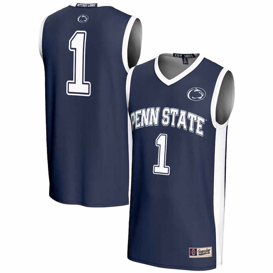 Male GameDay Greats #1  Navy Penn State Nittany Lions  Lightweight Basketball Jersey - Puhuasuan