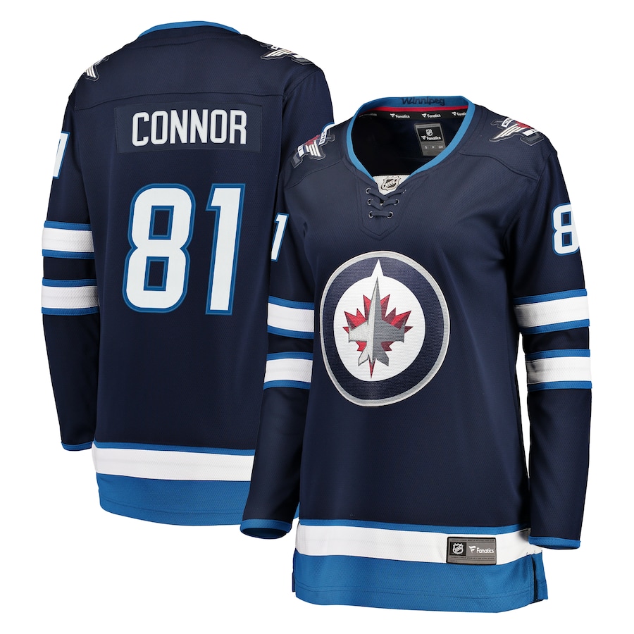 Women's Winnipeg Jets Kyle Connor Fanatics Navy Breakaway Jersey - Puhuasuan