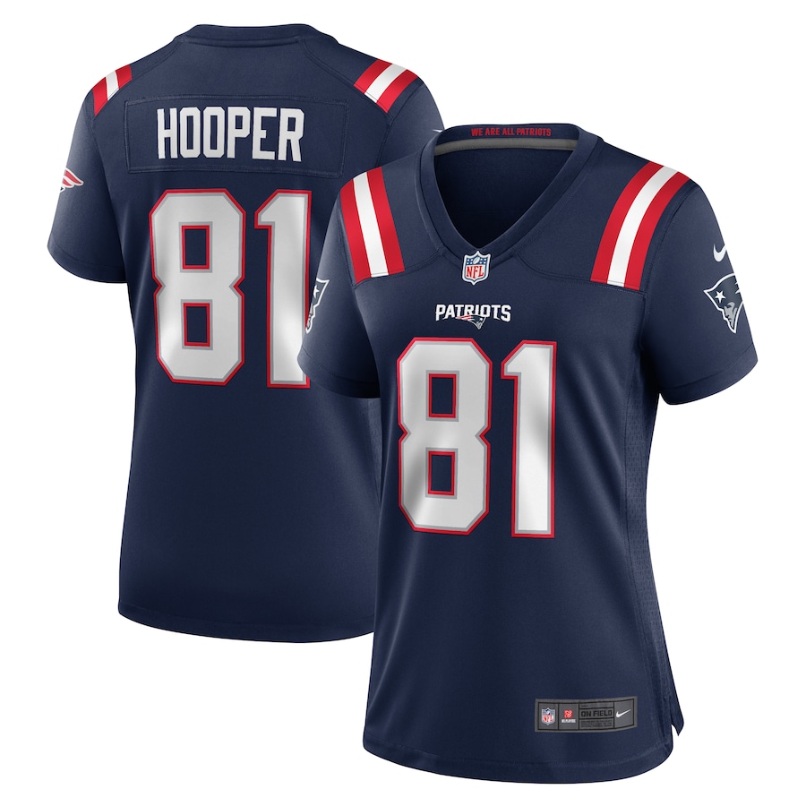 Women's New England Patriots Austin Hooper Nike Navy Game Jersey - Puhuasuan