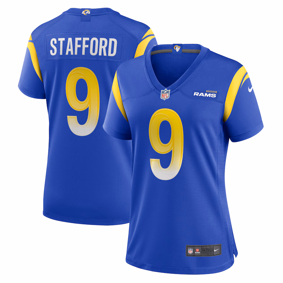 Women's Los Angeles Rams Matthew Stafford Nike Royal Player Jersey - Puhuasuan