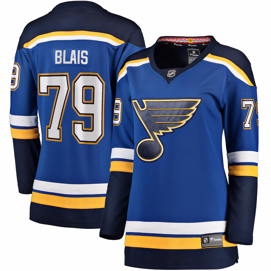 Women's St. Louis Blues Sammy Blais Fanatics Blue Home Breakaway Jersey - Puhuasuan
