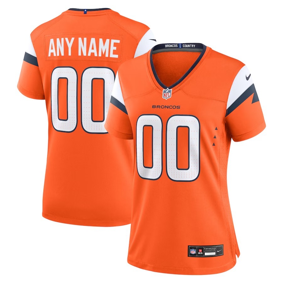 Women's Denver Broncos  Nike Orange Mile High Collection Custom Game Jersey - Puhuasuan