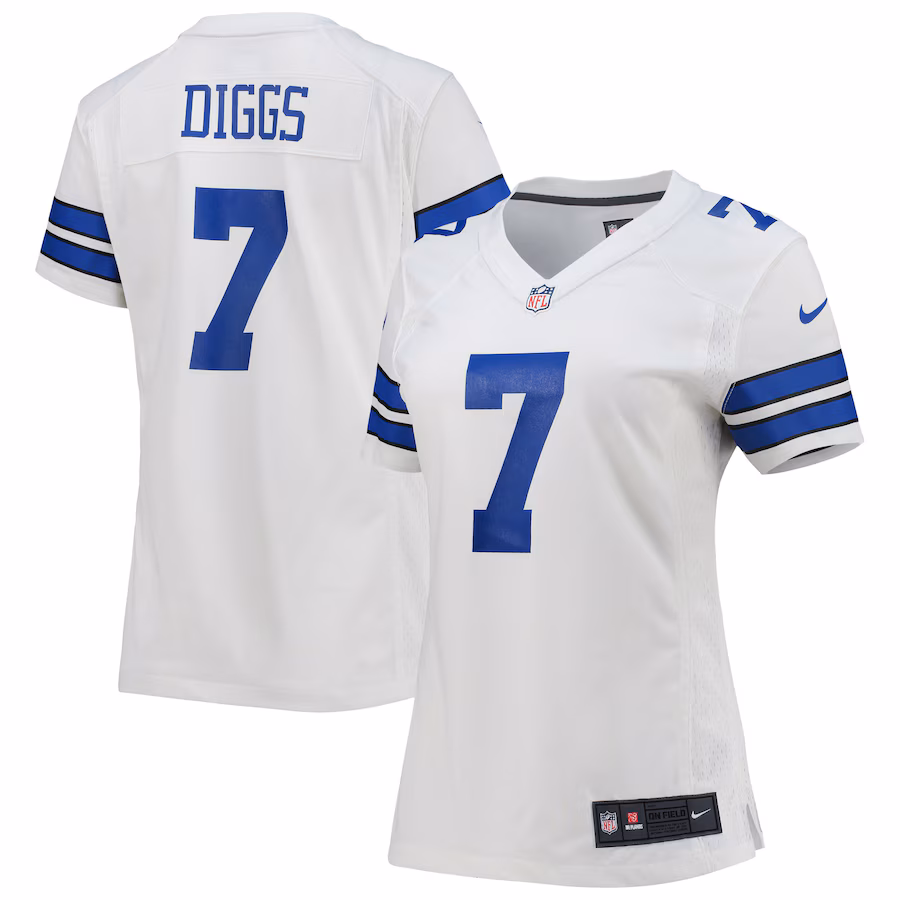 Women's Dallas Cowboys Trevon Diggs Nike White Game Jersey - Puhuasuan