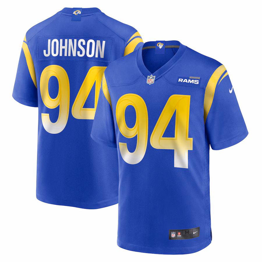 Men's Los Angeles Rams Desjuan Johnson Nike Royal Home Game Jersey - Puhuasuan