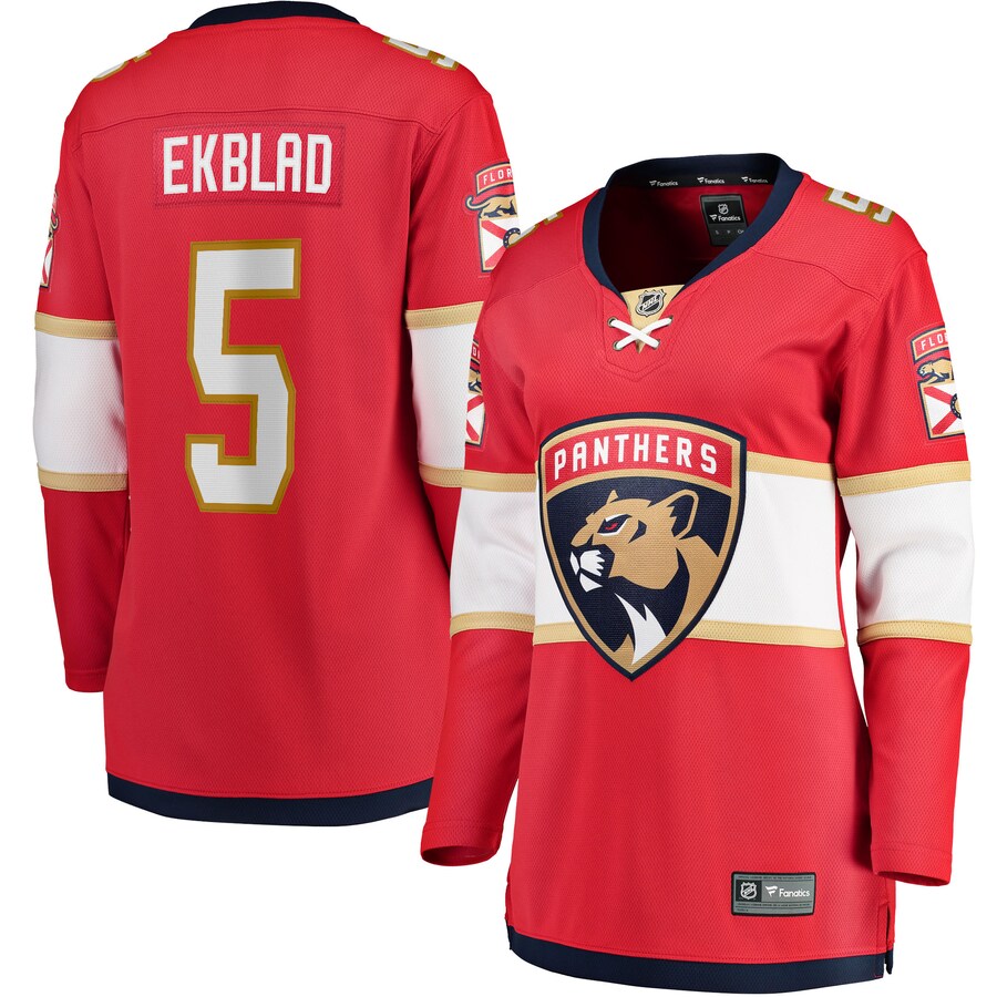 Women's Florida Panthers Aaron Ekblad Fanatics Branded Red Home Team Breakaway Player Jersey - Puhuasuan