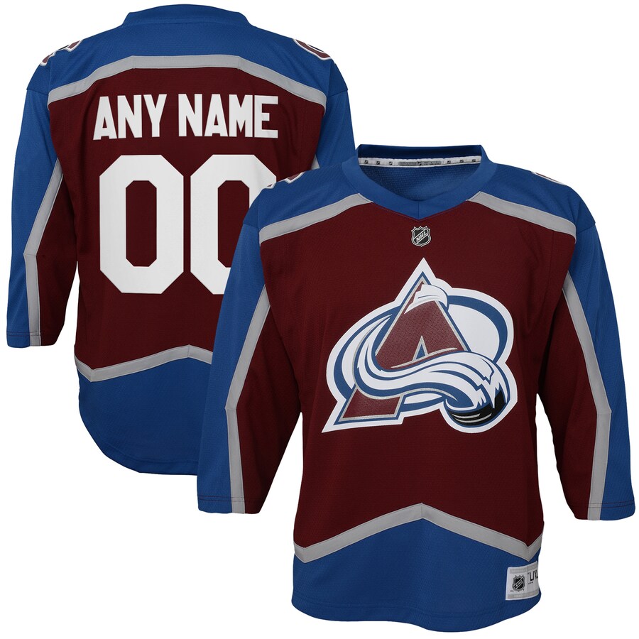 Youth Colorado Avalanche Burgundy Home Custom Replica Jersey - Puhuasuan