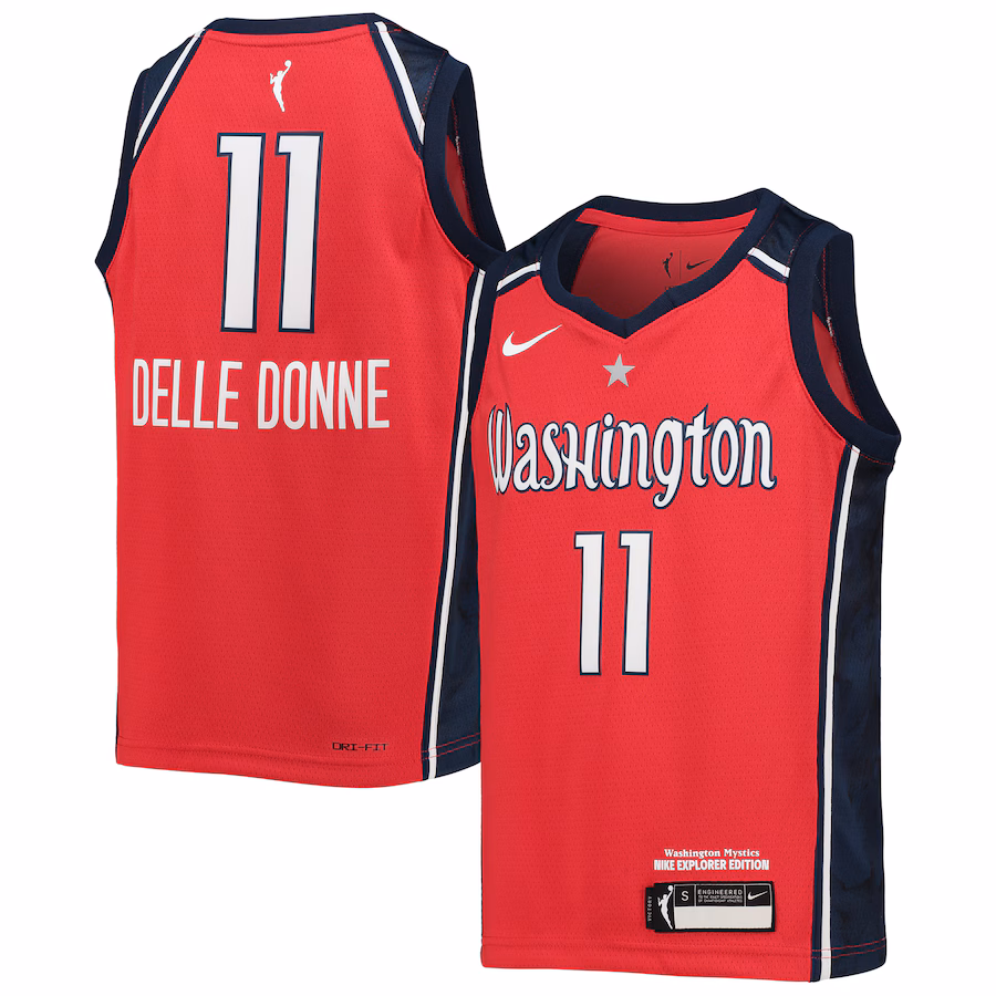 Youth Washington Mystics Elena Delle Donne Nike Red 2021 Explorer Edition Victory Player Jersey - Puhuasuan
