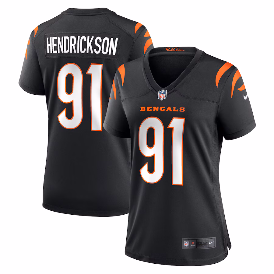 Women's Cincinnati Bengals Trey Hendrickson Nike Black Game Jersey - Puhuasuan